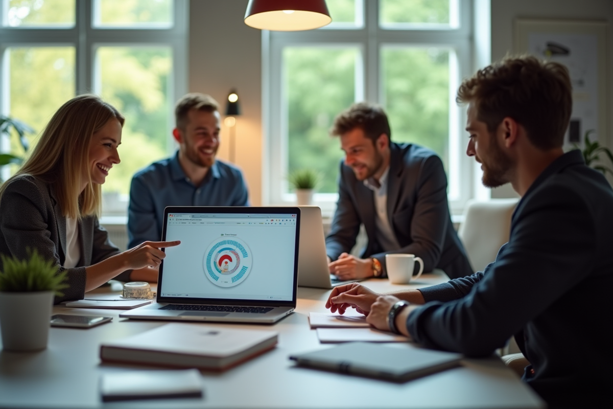 Groupe de professionnels collaborant autour d